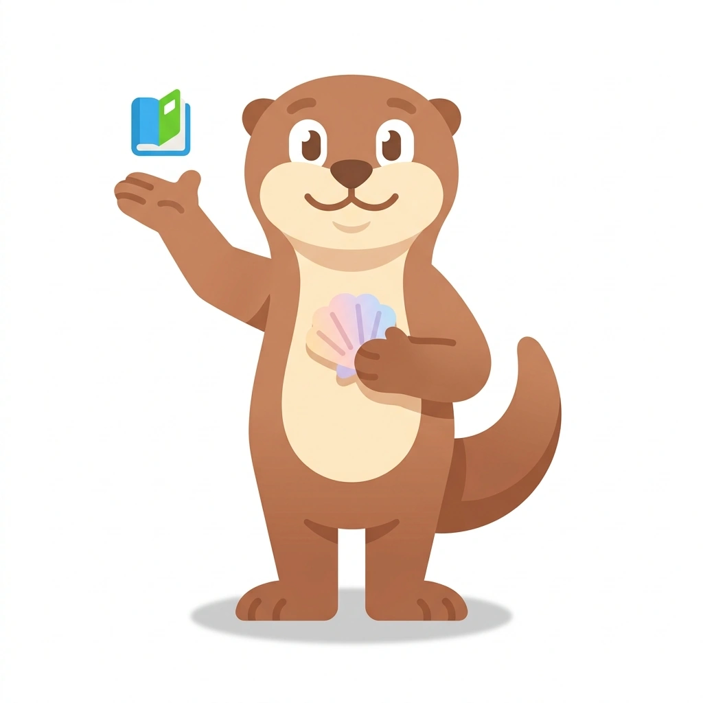 Otis the Otter, the guide who teaches the Understanding Sexual Pleasure course