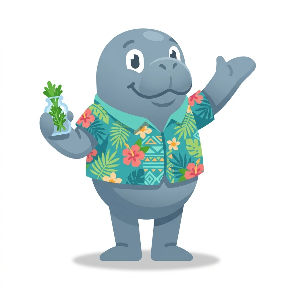Manny the Manatee, the guide who teaches the Mamajuana: The Dominican Elixir course