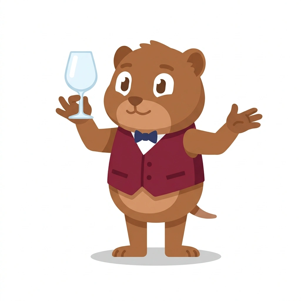 Vinnie the Vole, the guide who teaches the The Architecture of Wine course