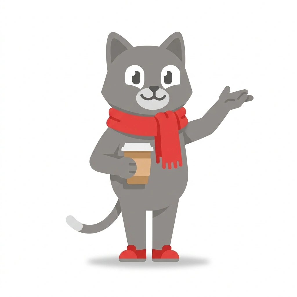 Misha the Moscow Cat, the guide who teaches the Conversational Moscow Russian course
