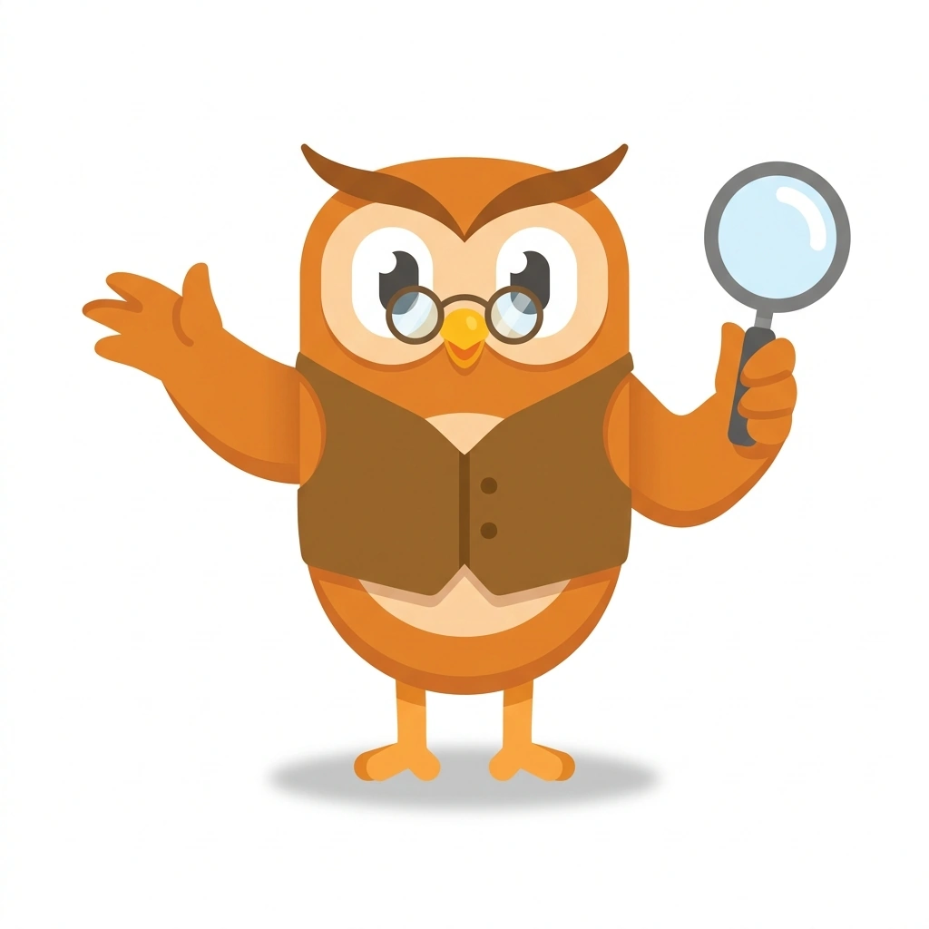 Homer the Owl, the guide who teaches the Practical Humanities: Mind, Art, History course