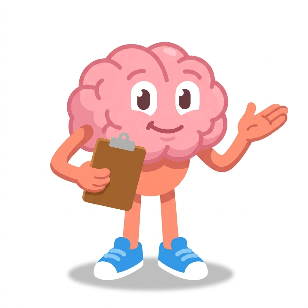 Bernie the Brain, the guide who teaches the How Your Brain Runs Your Body course