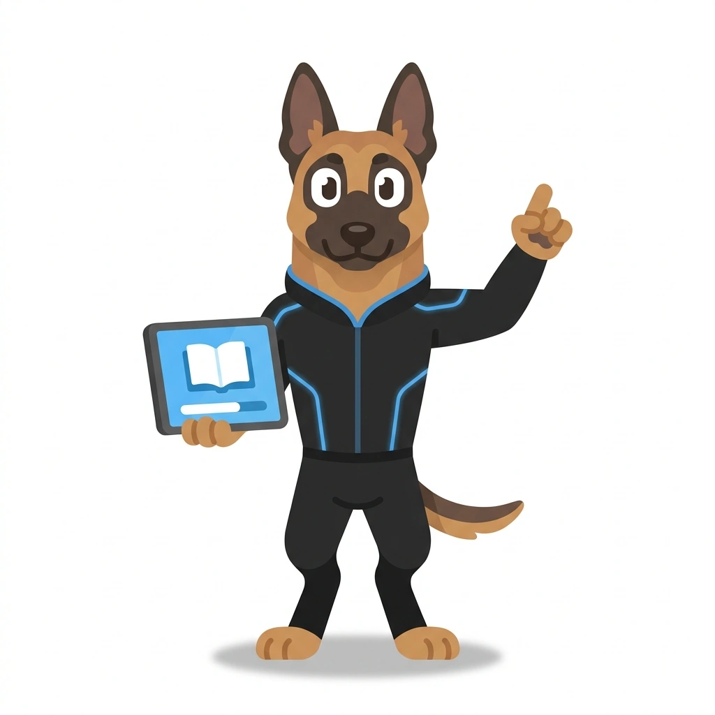 Milo the Malinois, the guide who teaches the Whole-Body EMS with Miha Bodytec course