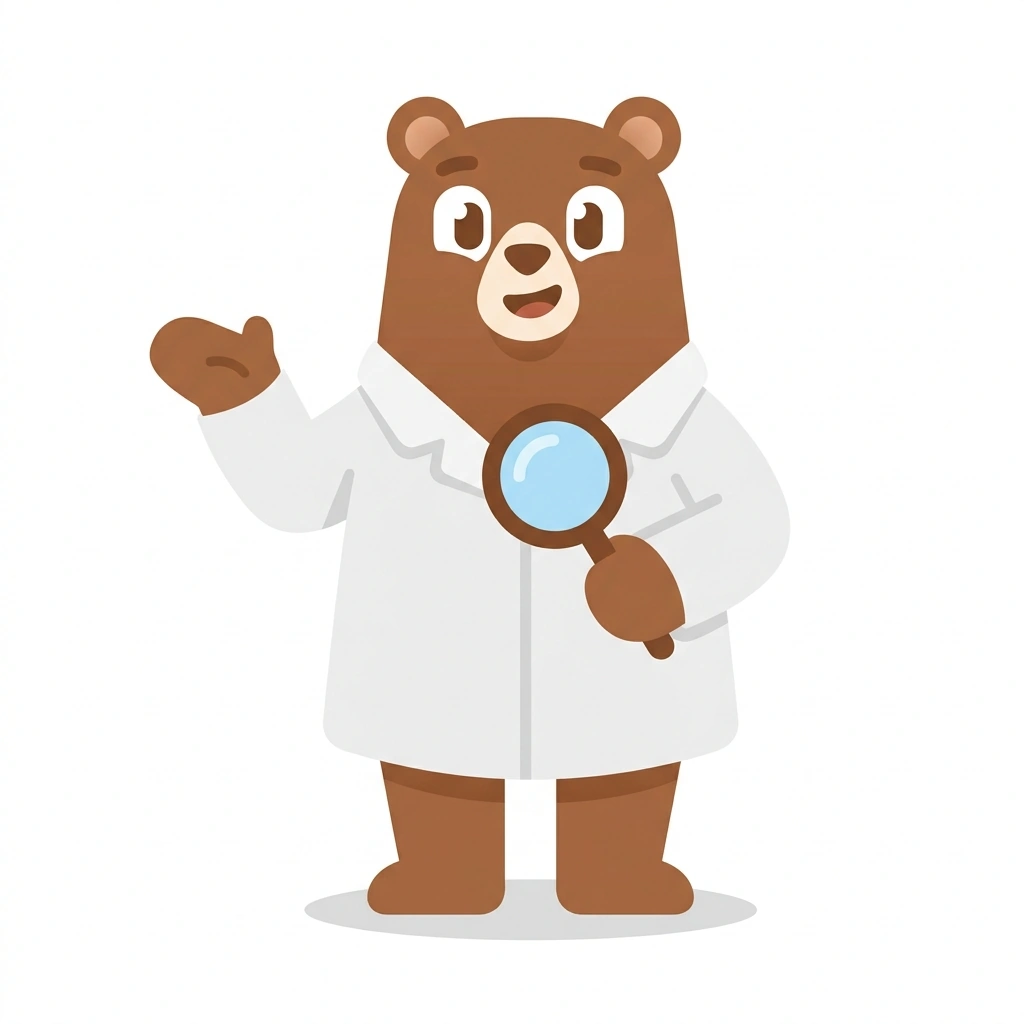 Bonesy the Bear, the guide who teaches the The Body's Blueprint course