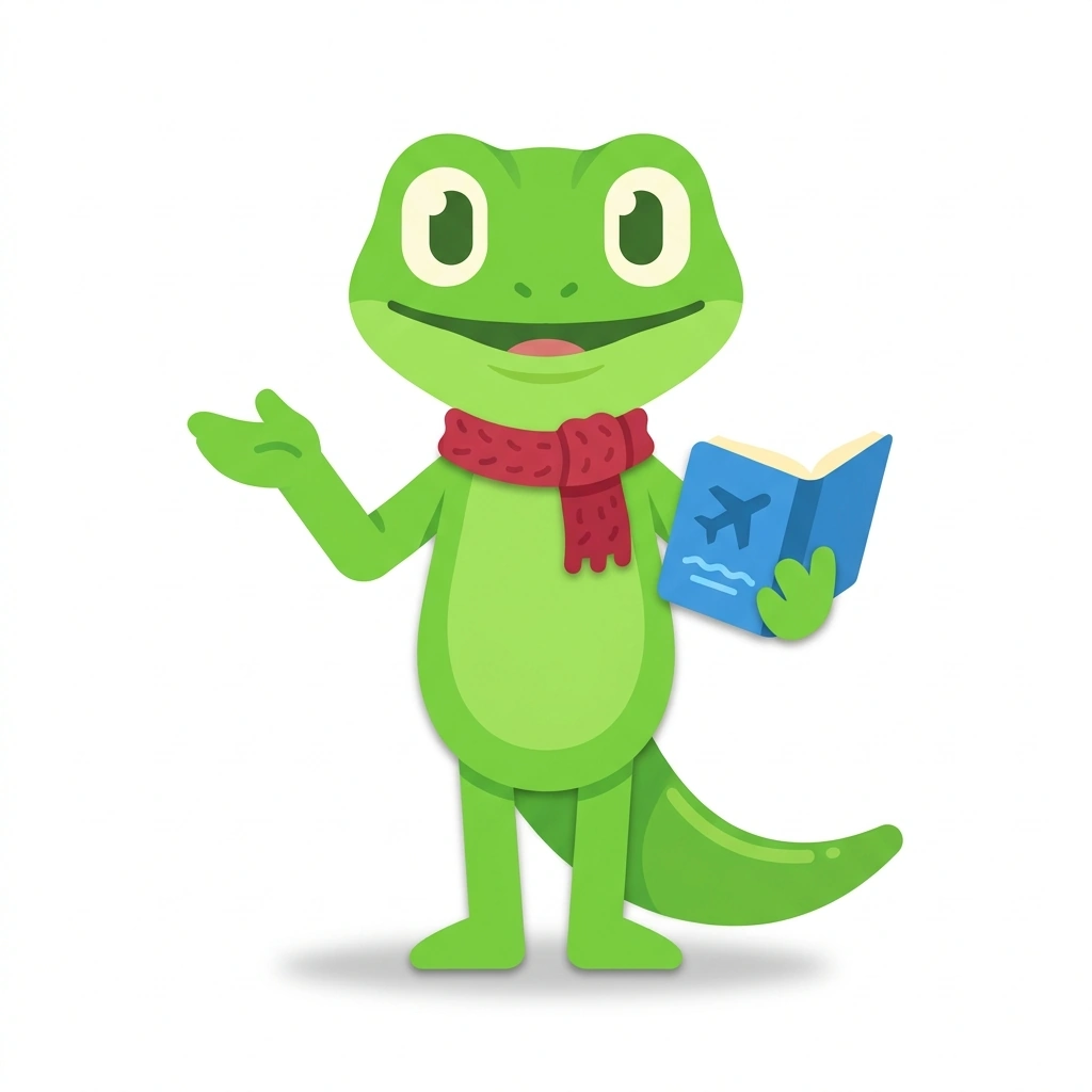 Sol the Salamander, the guide who teaches the First Conversations in Spanish course