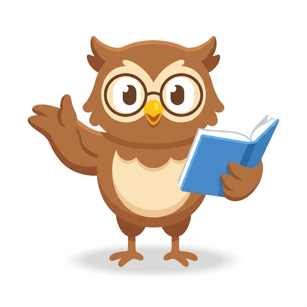 Otto the Owl, the guide who teaches the Saying 'I Don't Know' course
