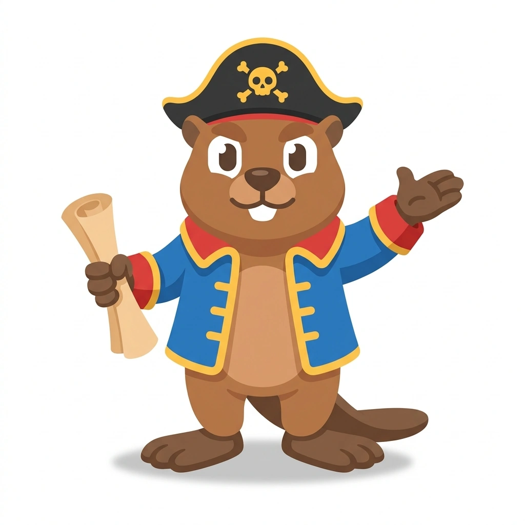 Barnaby the Beaver, the guide who teaches the Working on Your Own course