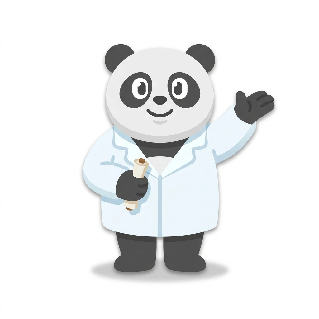 Pao-Pao the Panda, the guide who teaches the Mandarin for TCM and Acupuncture course