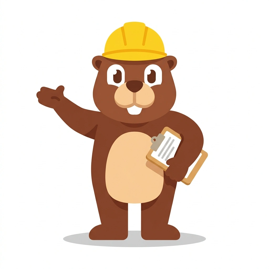 Barnaby the Beaver, the guide who teaches the Massachusetts Eviction Defense and Tenant Power course