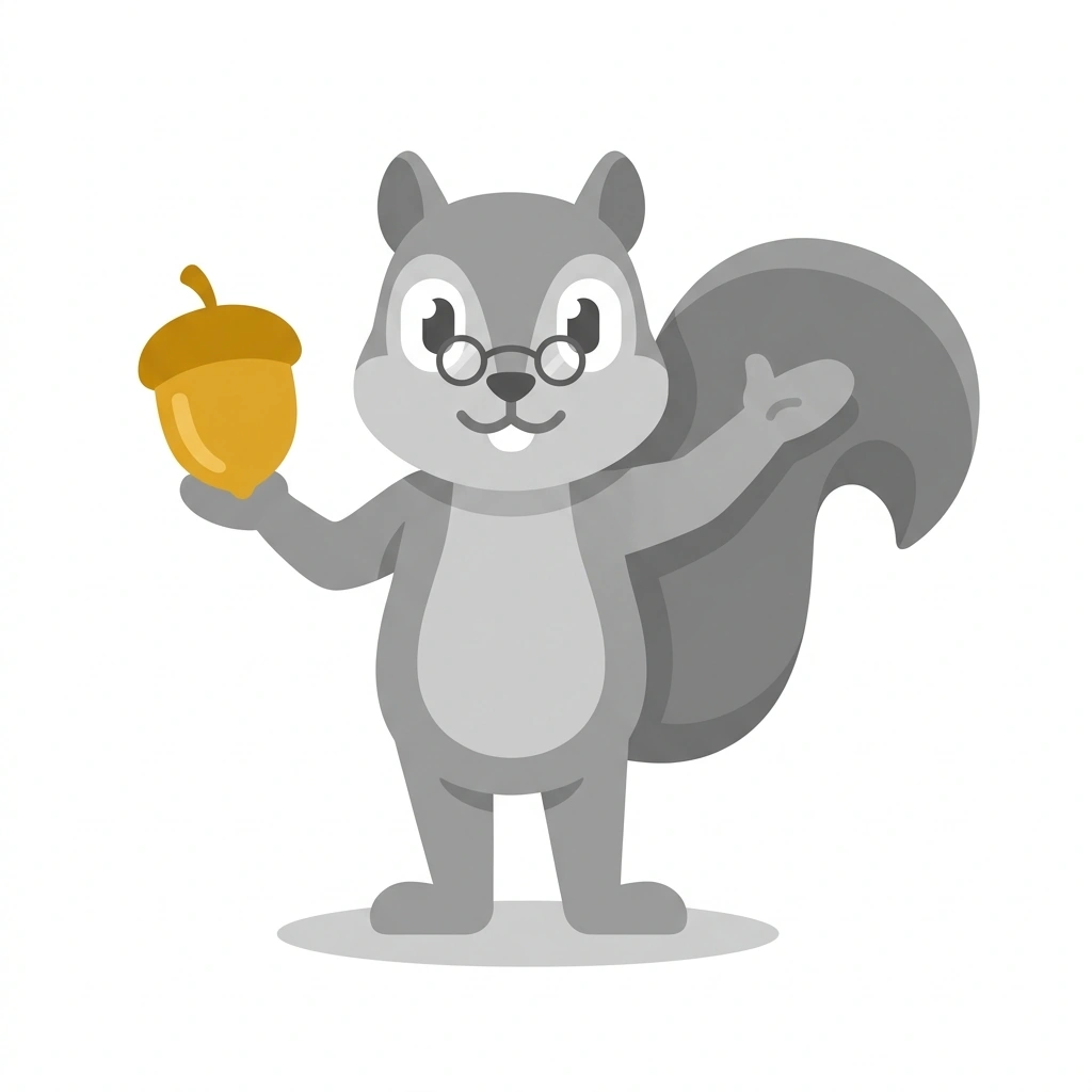 Sammy the Squirrel, the guide who teaches the The Architecture of Self-Control course