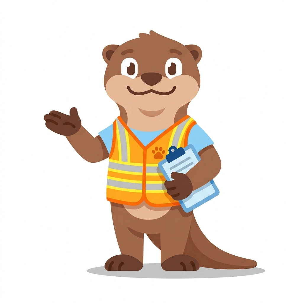 Otto the Otter, the guide who teaches the Projects and Operations That Deliver course