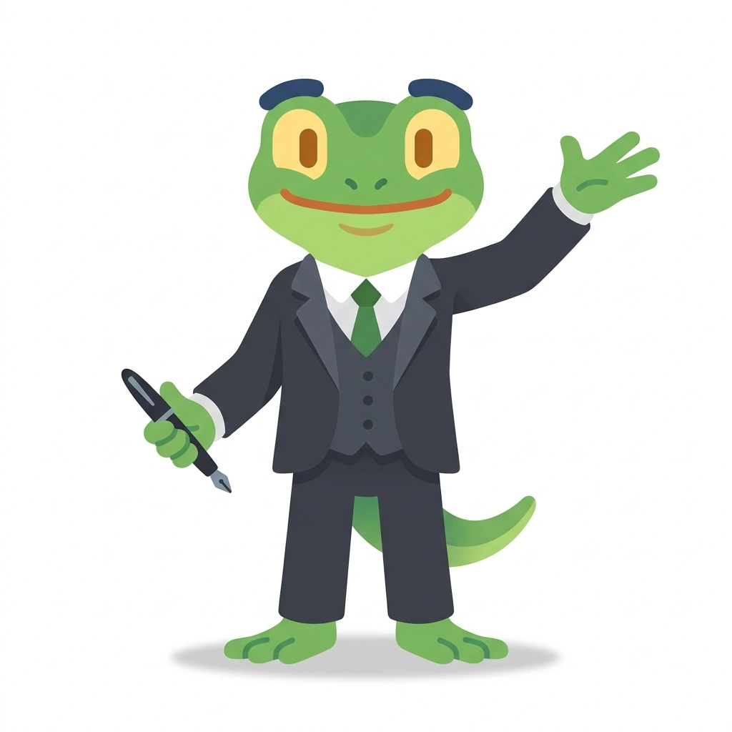 Nesta the Newt, the guide who teaches the High-Stakes Negotiation Strategy course