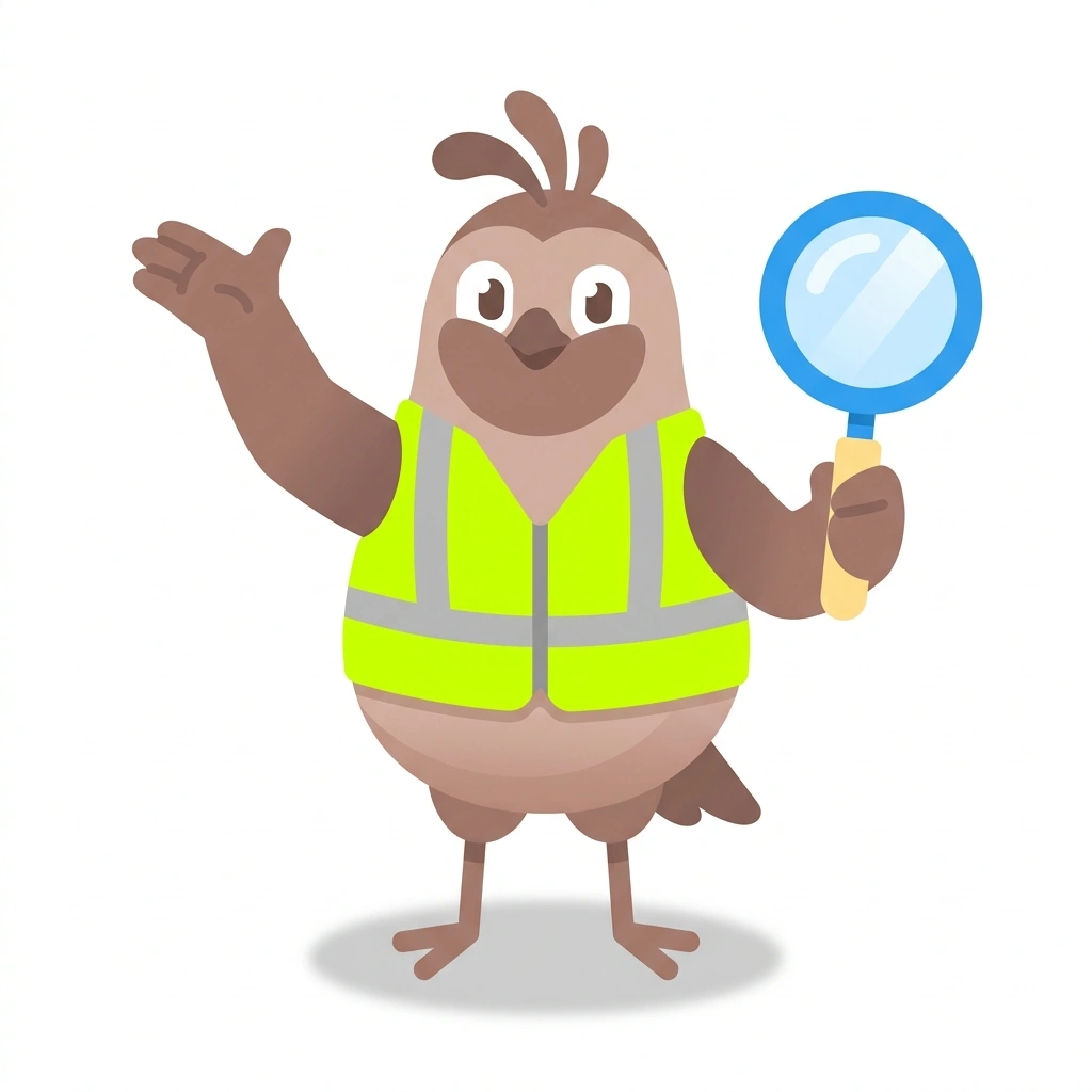 Quinn the Quail, the guide who teaches the Quality Control in Practice course