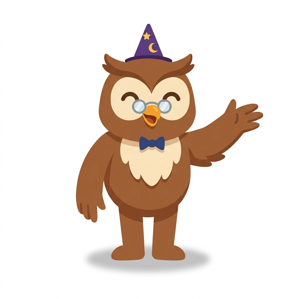 Hooty the Historian, the guide who teaches the The Four Founders of Hogwarts course
