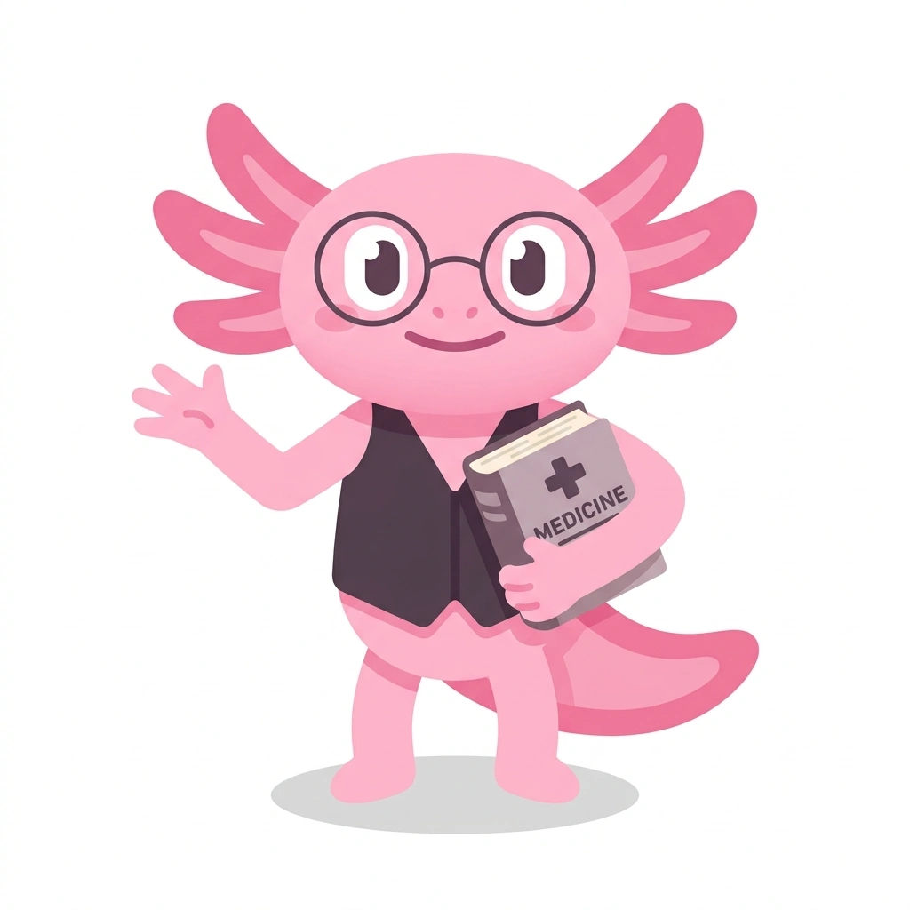 Arthur the Axolotl, the guide who teaches the Aposthia: Born Without a Foreskin course