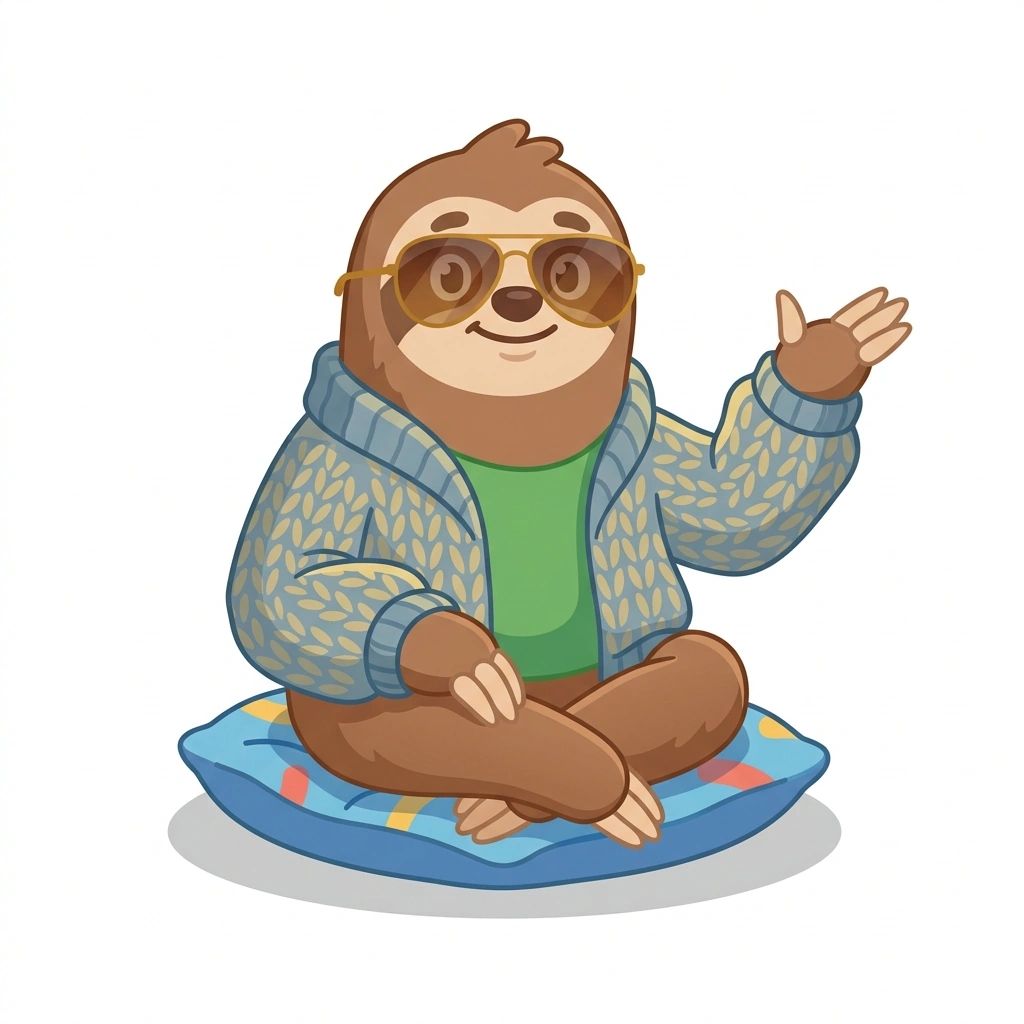 Sammy the Sloth, the guide who teaches the The Stoner Dude in Pop Culture course