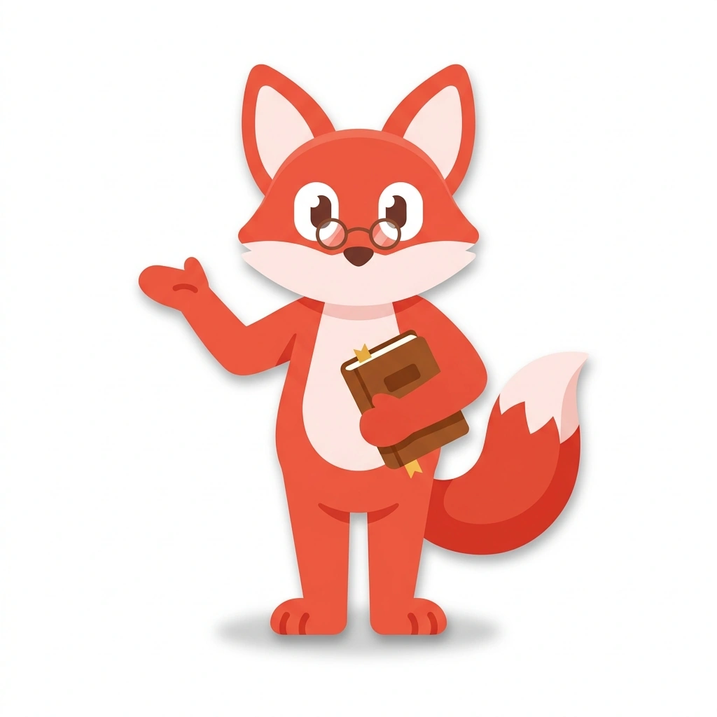 Philo the Fox, the guide who teaches the Philosophy for Personal Growth course