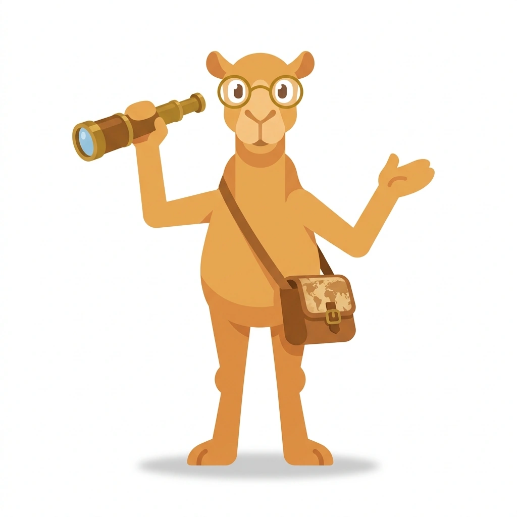 Cleo the Camel, the guide who teaches the Global History: Collisions and Networks course