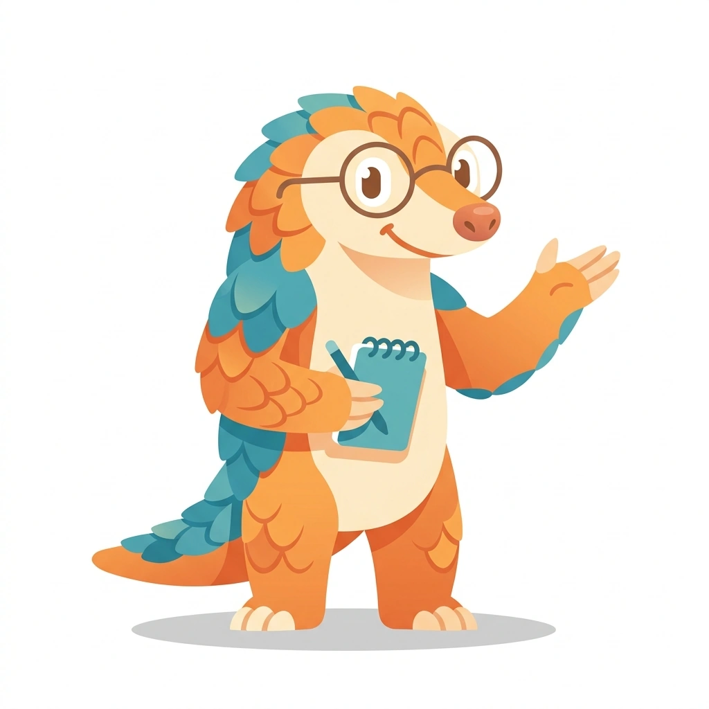 Pippa the Pangolin, the guide who teaches the Why We Feel What We Feel course