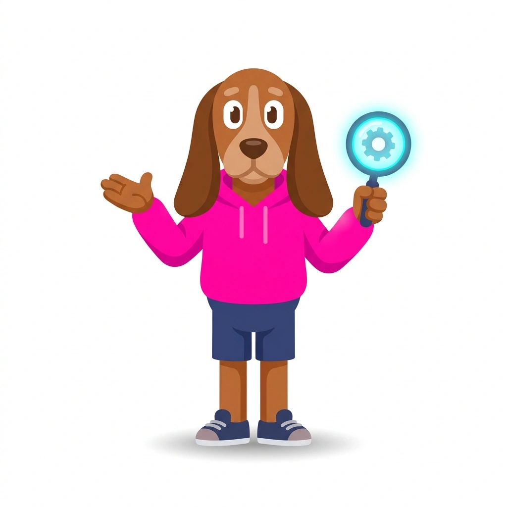 Sammy the Searchhound, the guide who teaches the Splunk Enterprise in Practice course