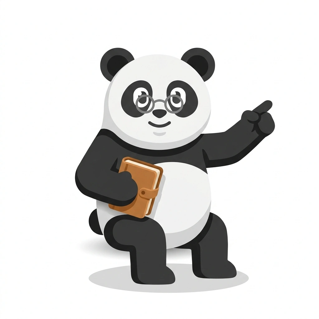 Pablo el Panda, the guide who teaches the Cómo funciona nuestra mente course