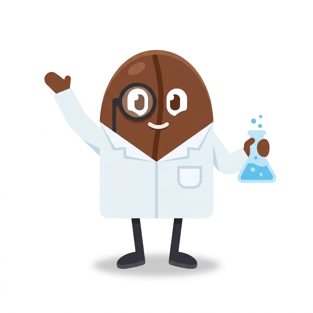 Brewster the Bean, the guide who teaches the The Science of Specialty Coffee course