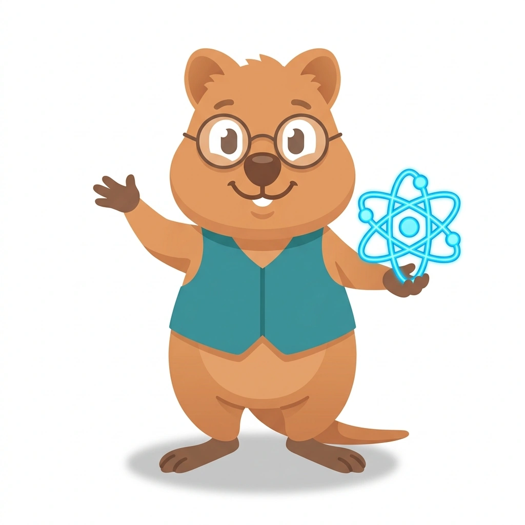 Quark the Quokka, the guide who teaches the How the Quantum World Works course