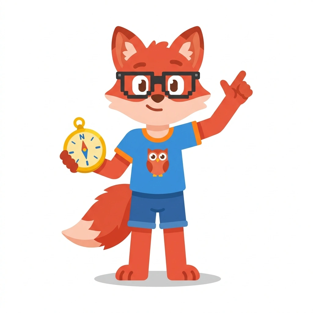 Voxel the Fox, the guide who teaches the Minecraft's Procedural Terrain Generation course