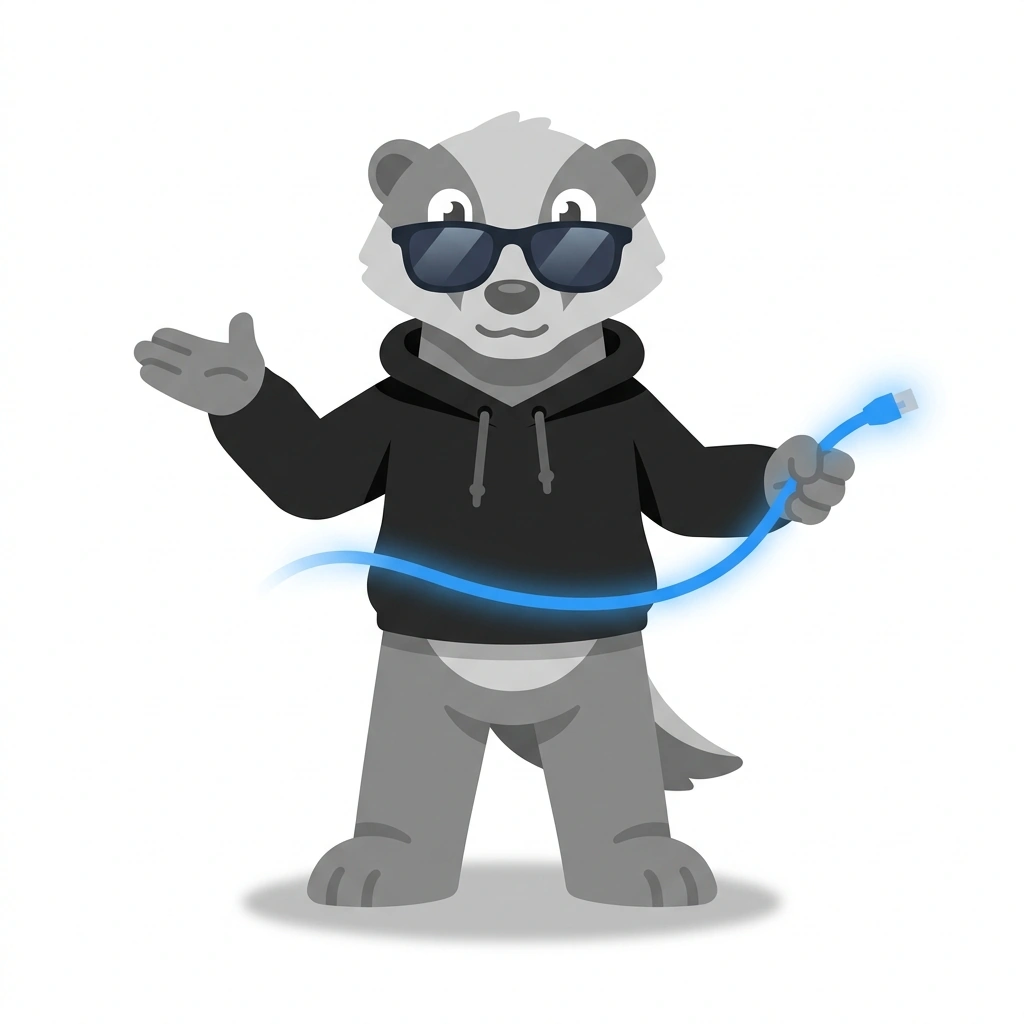 Byte the Badger, the guide who teaches the How Free Streaming Sites Operate course