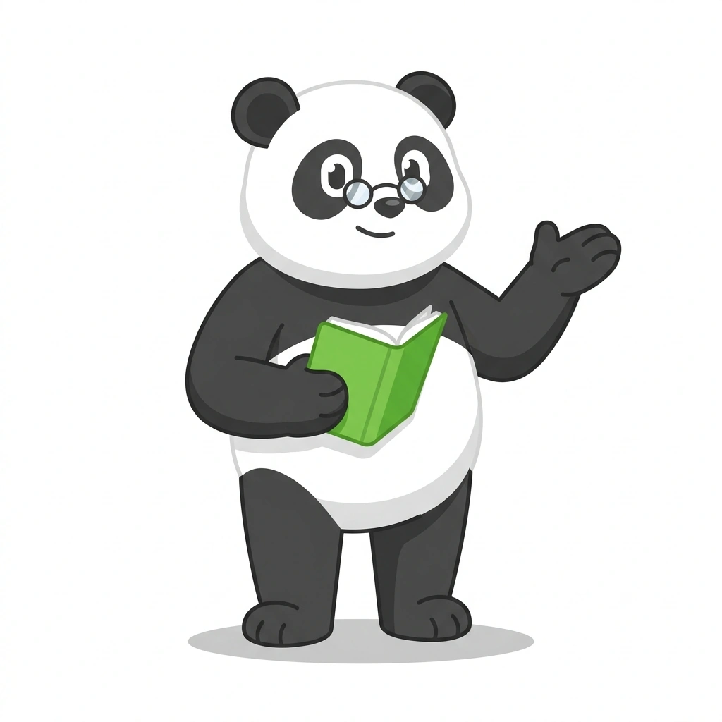 Paco el Panda, the guide who teaches the Psicología de la conducta cotidiana course
