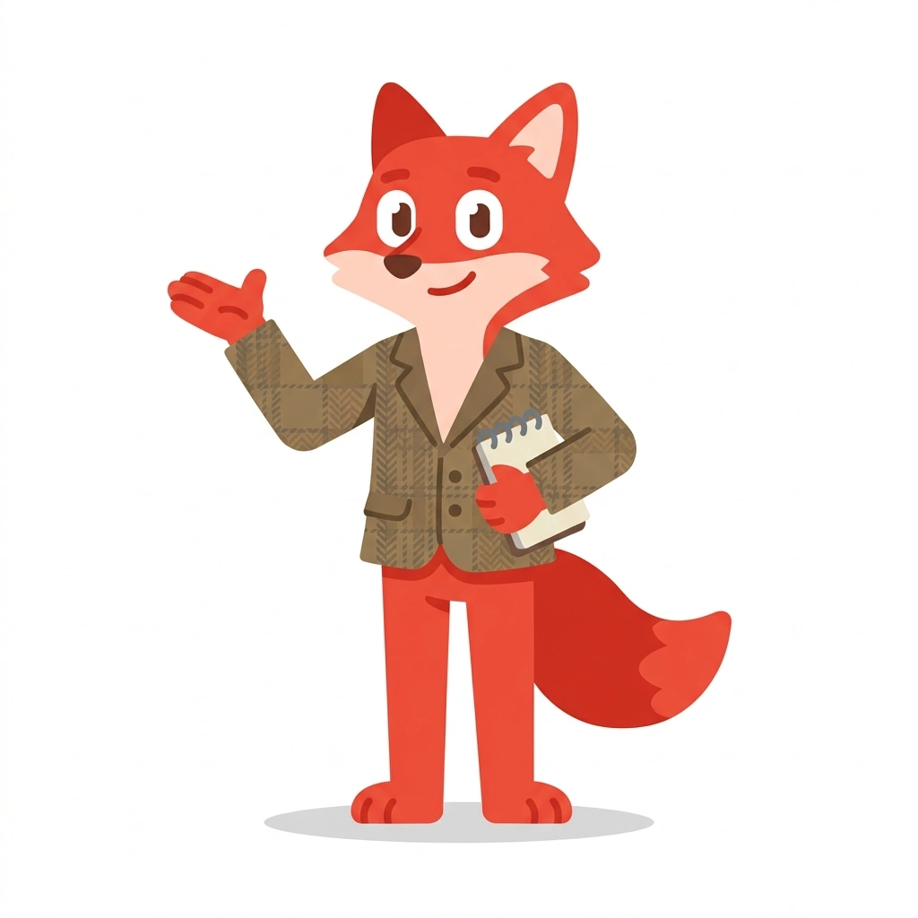 Felix the Fox, the guide who teaches the Everyday Style: How Clothes Work Together course