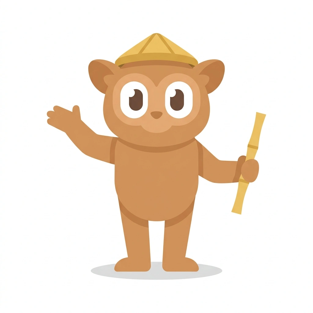 Tarsie the Traveler, the guide who teaches the Filipino for Daily Life course