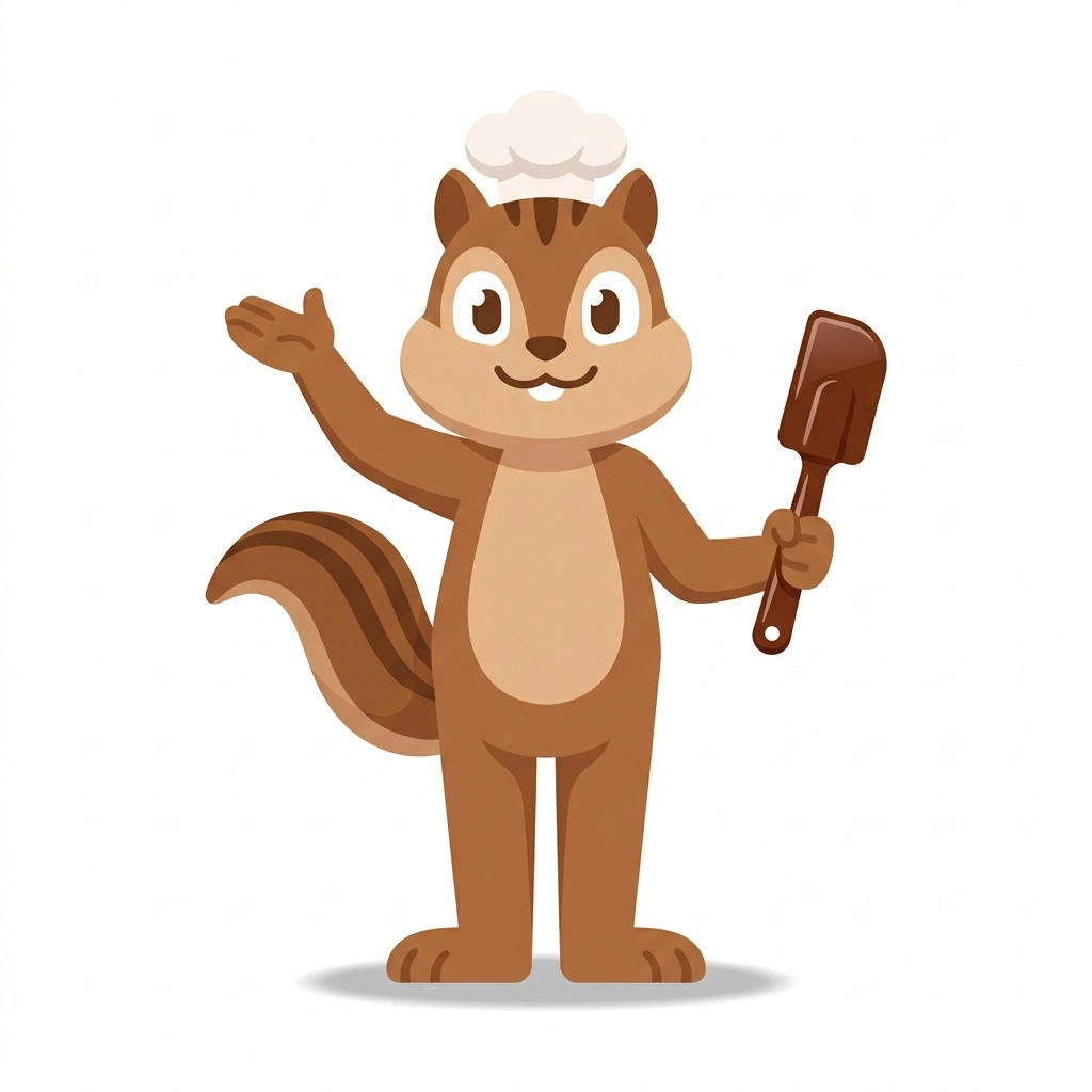 Coco the Chipmunk, the guide who teaches the The Science of Fine Chocolate course