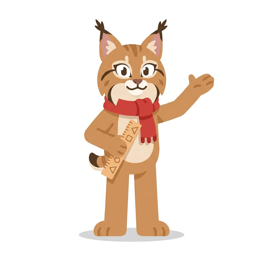 Lyle the Lynx, the guide who teaches the Canadian Lynx Math Contest Strategies course