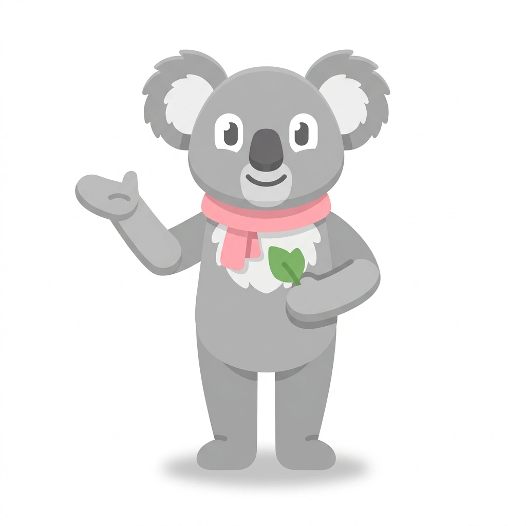 Kiki the Koala, the guide who teaches the The Psychology of Exceptionally Kind Women course