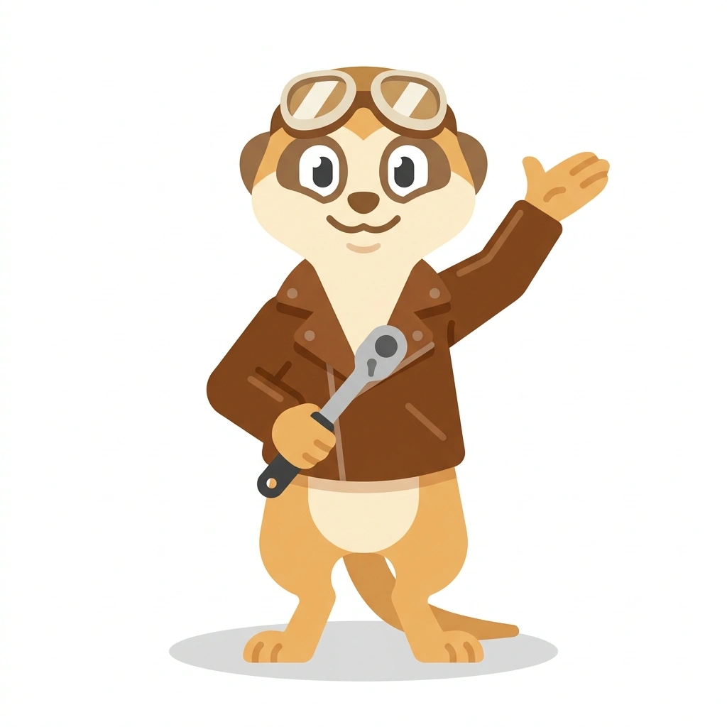 Milo the Meerkat, the guide who teaches the Motorcycles: Dynamics, Selection, and Streetcraft course