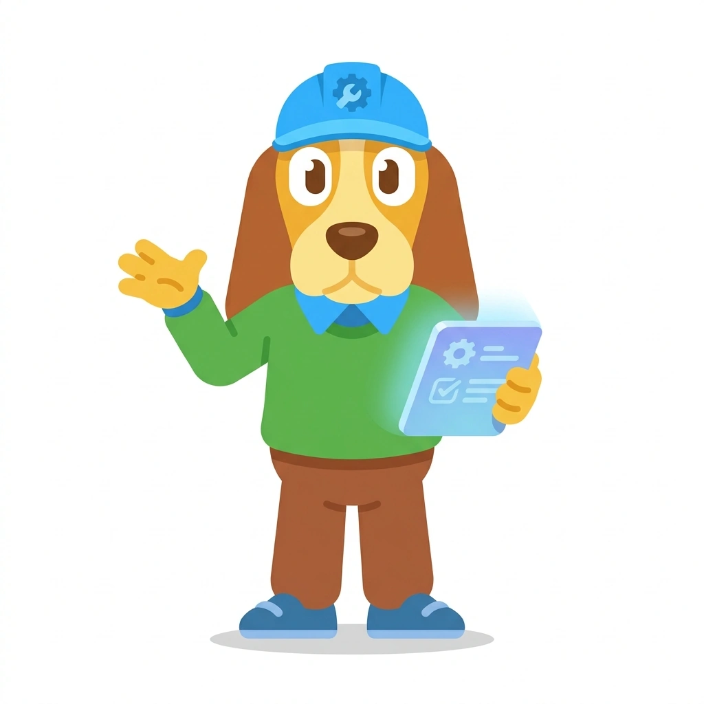 Sammy the Server-Hound, the guide who teaches the SQL Server Engine Tuning course