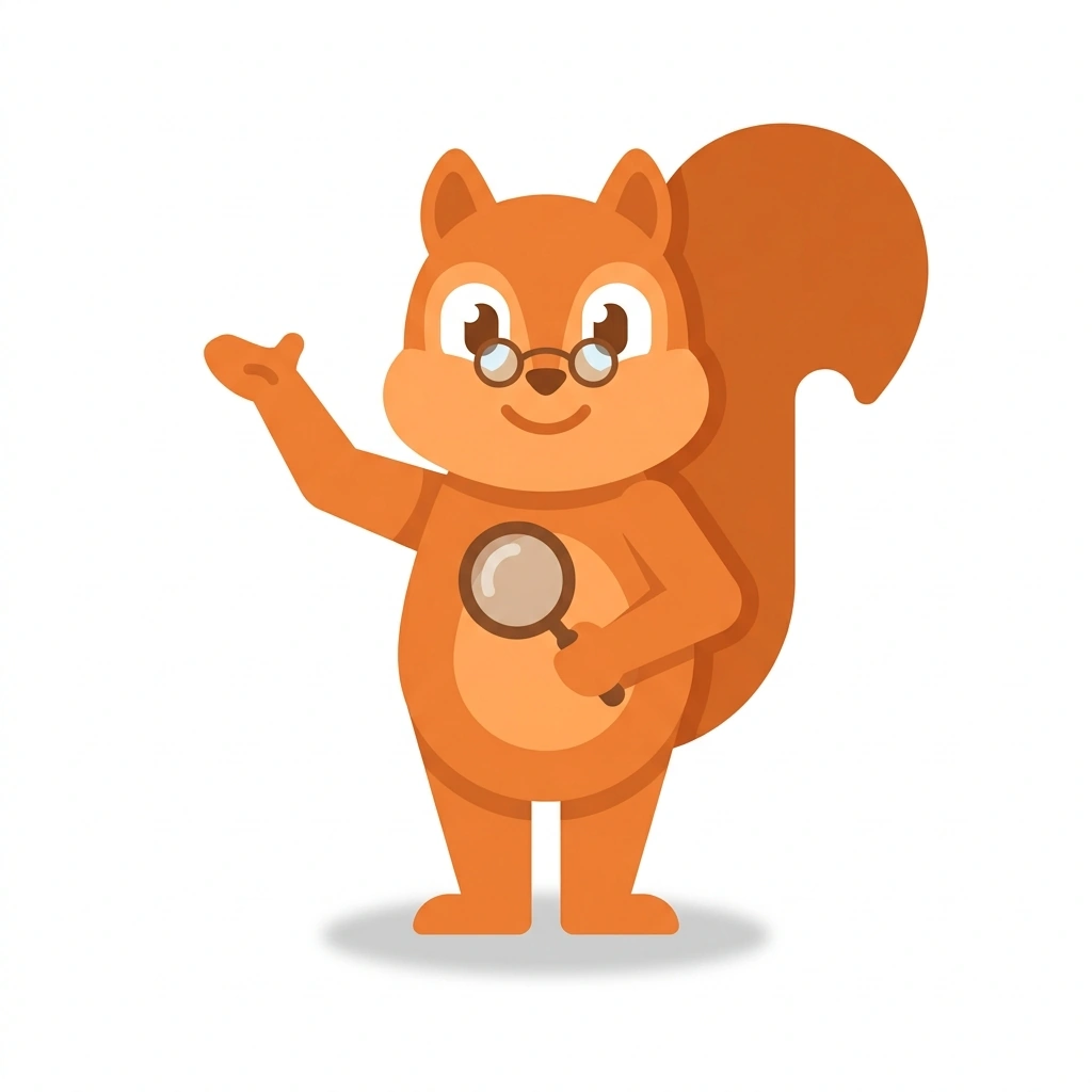 Psy-Psy the Squirrel, the guide who teaches the The Architecture of the Mind course