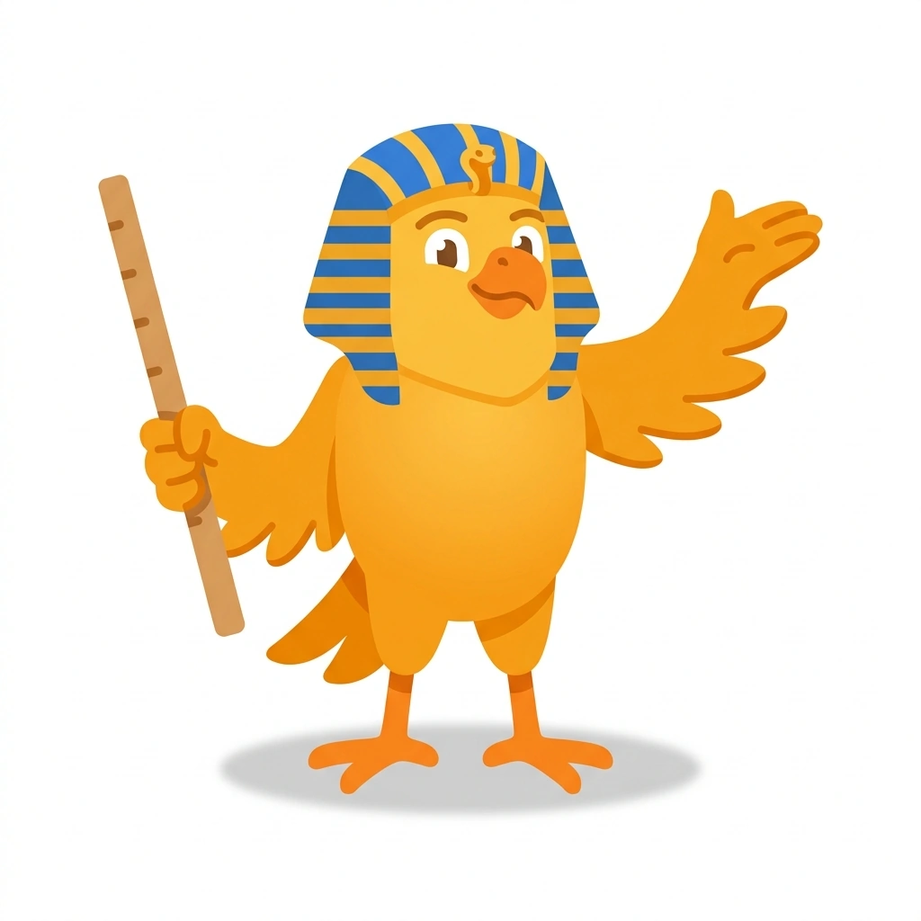 Horus the Hawk, the guide who teaches the Why Egypt Built the Pyramids course