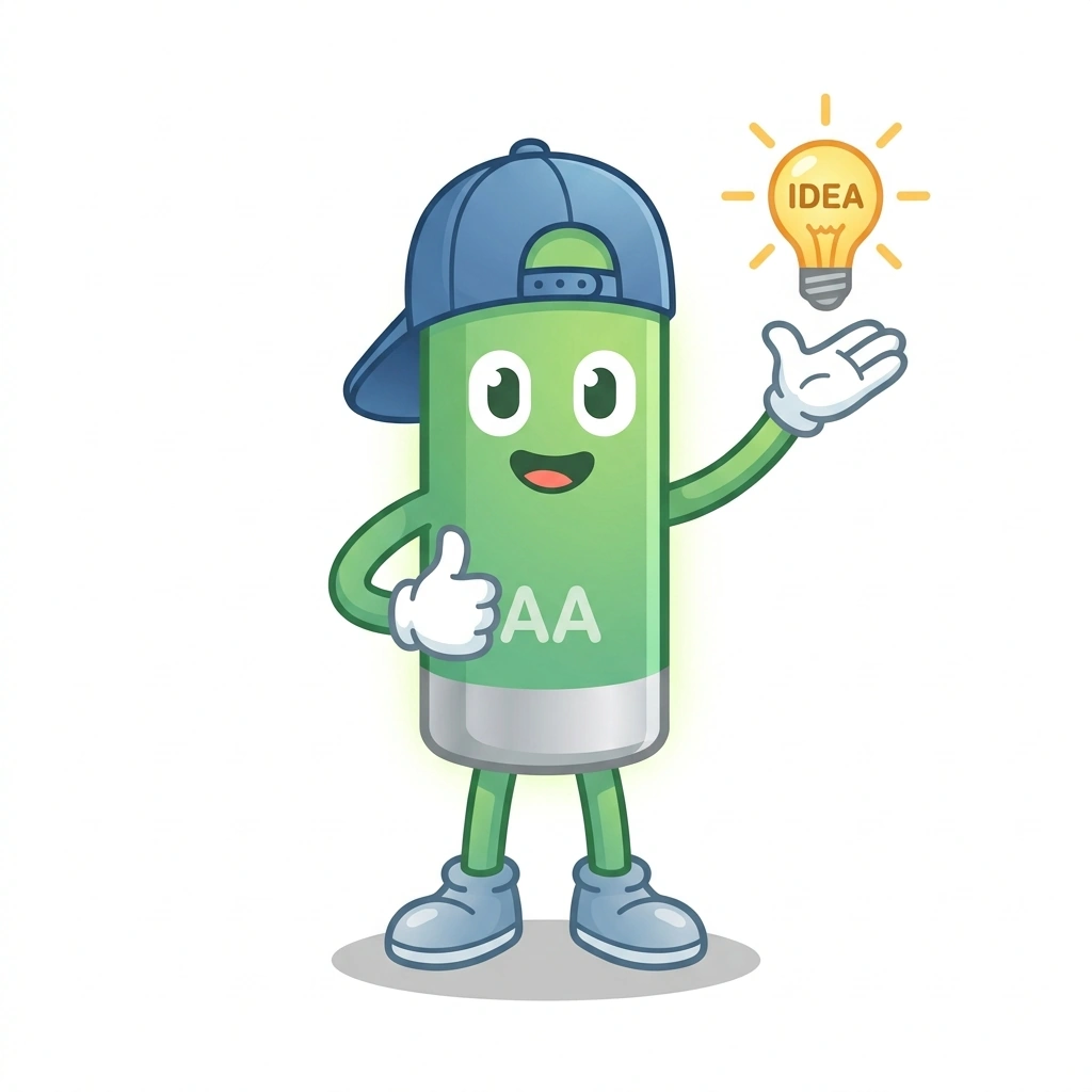 Barnaby the Battery, the guide who teaches the How Circuits Actually Work course