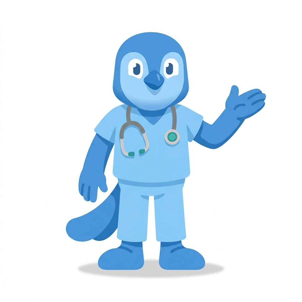Sammy the Scrub Jay, the guide who teaches the Cracking the MRCS Exam course