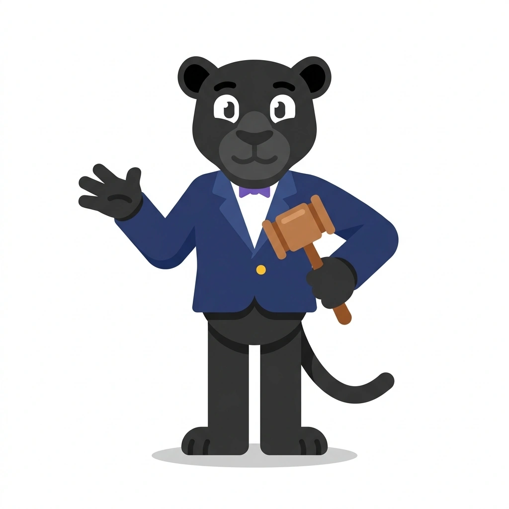 Prez the Panther, the guide who teaches the EO Chapter Presidency course