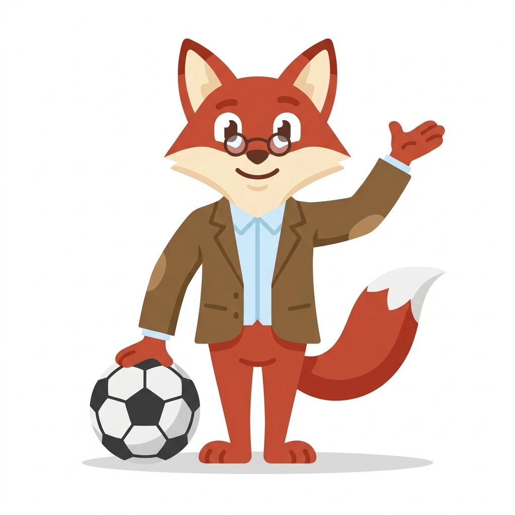 Felix the Fox, the guide who teaches the How Football Works course