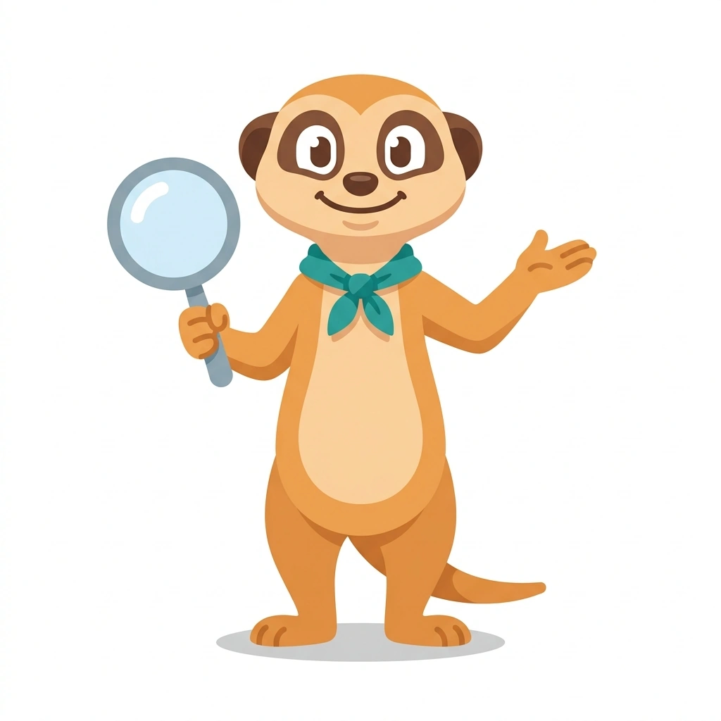 Milo the Meerkat, the guide who teaches the How the Human Mind Grows course