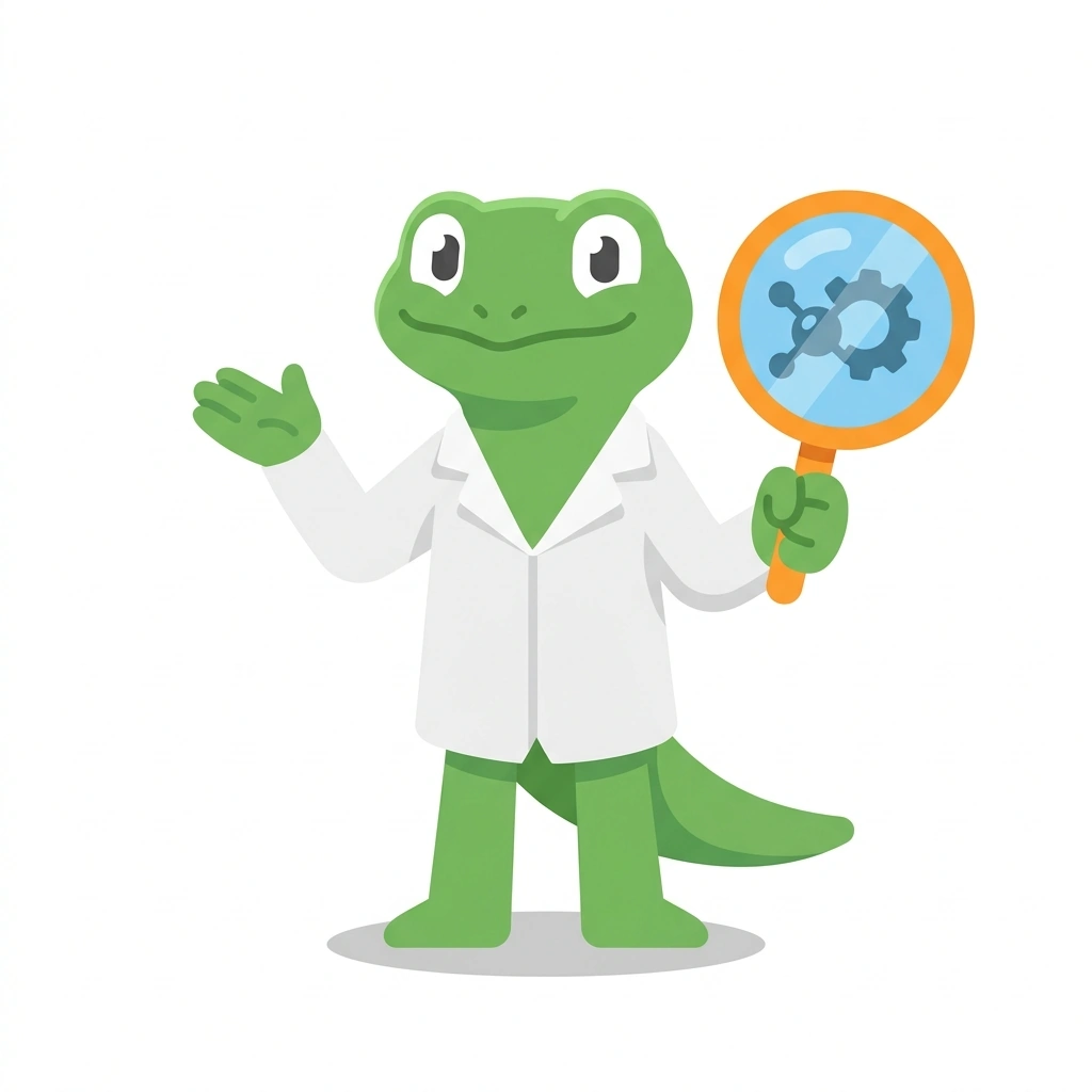 Newton the Newt, the guide who teaches the How Science Unlocks the World course