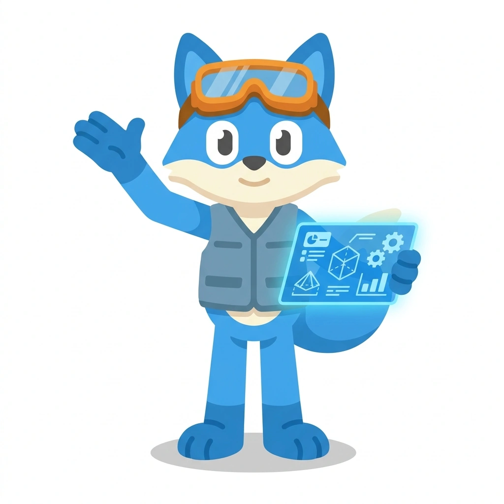 Forge the Fox, the guide who teaches the AI Software Factory course