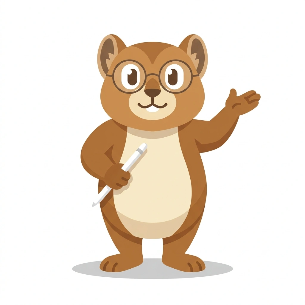 Pico the Pika, the guide who teaches the iPad Workflows and Power Use course