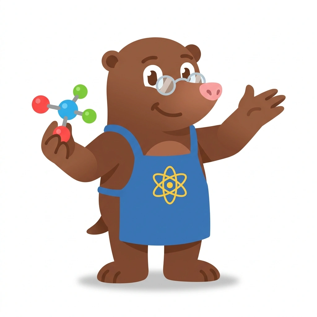 Molly the Mole, the guide who teaches the AI for Molecular Dynamics course