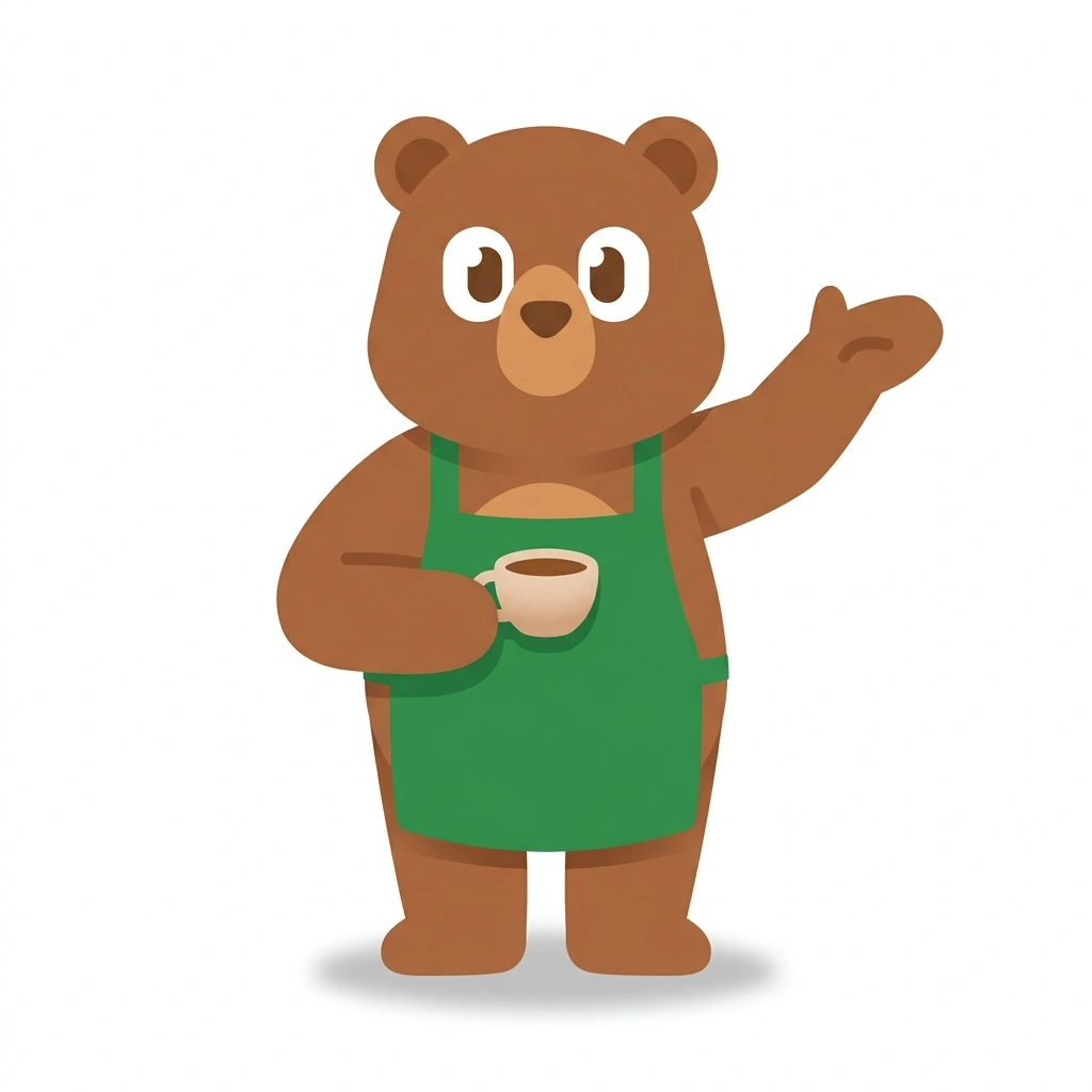 Barista Barnaby, the guide who teaches the Espresso Drinks and Ratios course