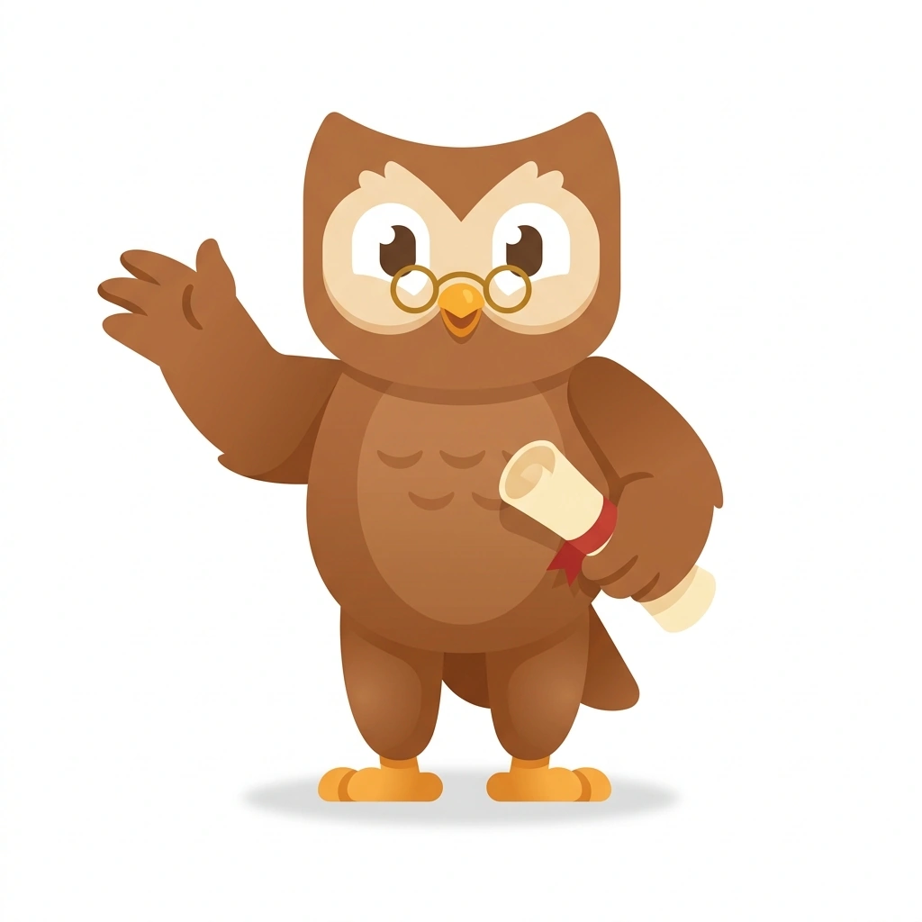 Phil the Owl, the guide who teaches the Tools of Philosophical Thinking course
